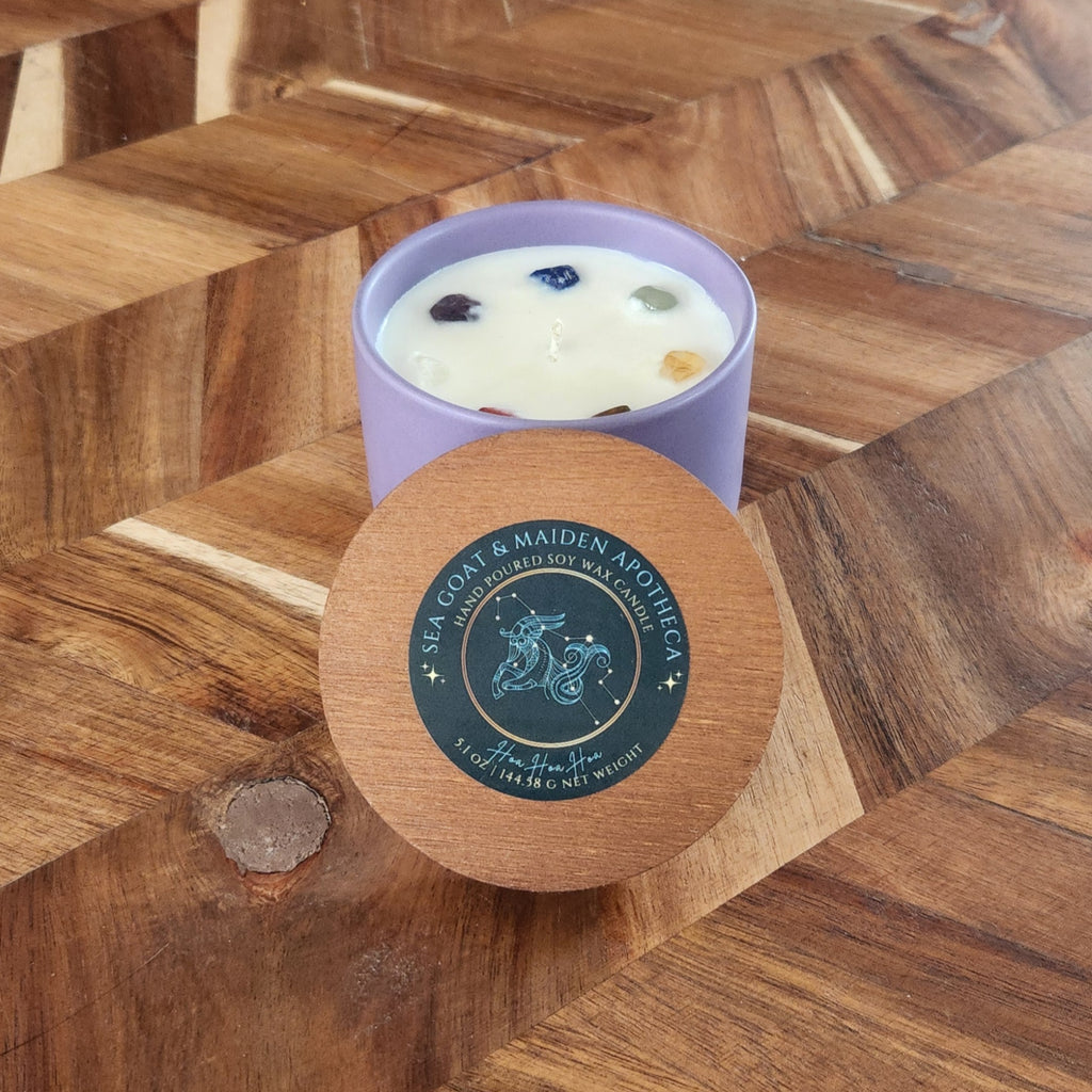 Hoa Hoa Hoa Gemstone Candle