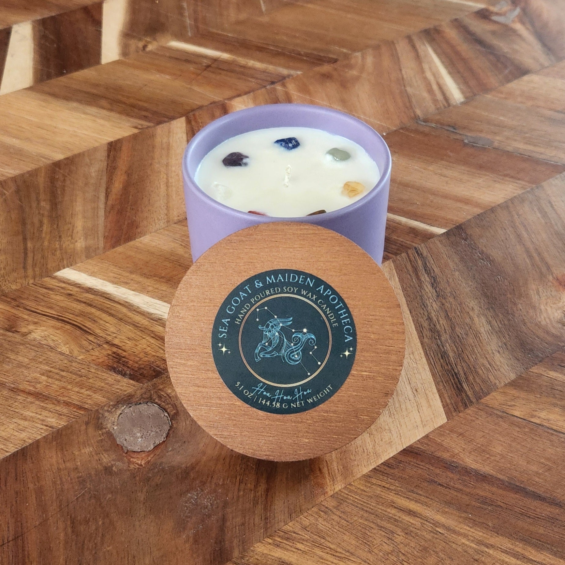 Hoa Hoa Hoa Gemstone Candle