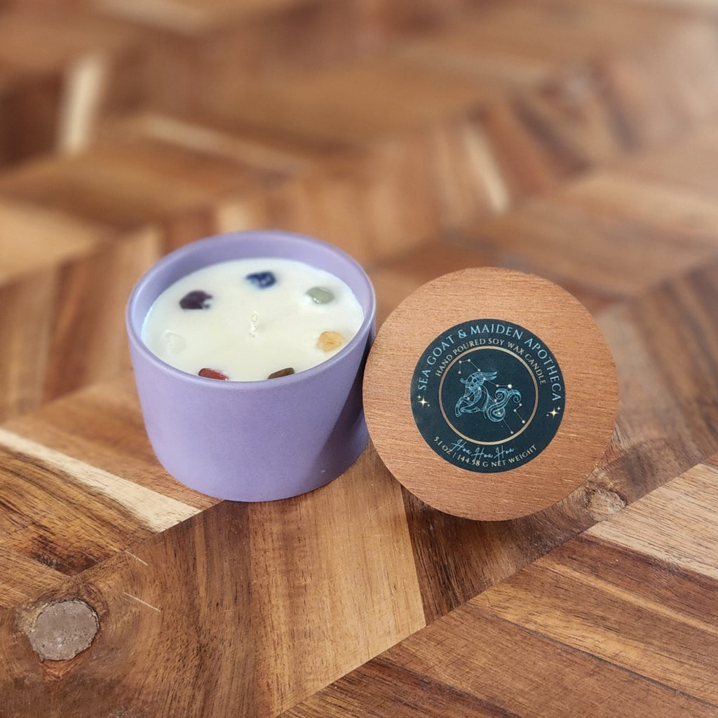 Hoa Hoa Hoa Gemstone Candle