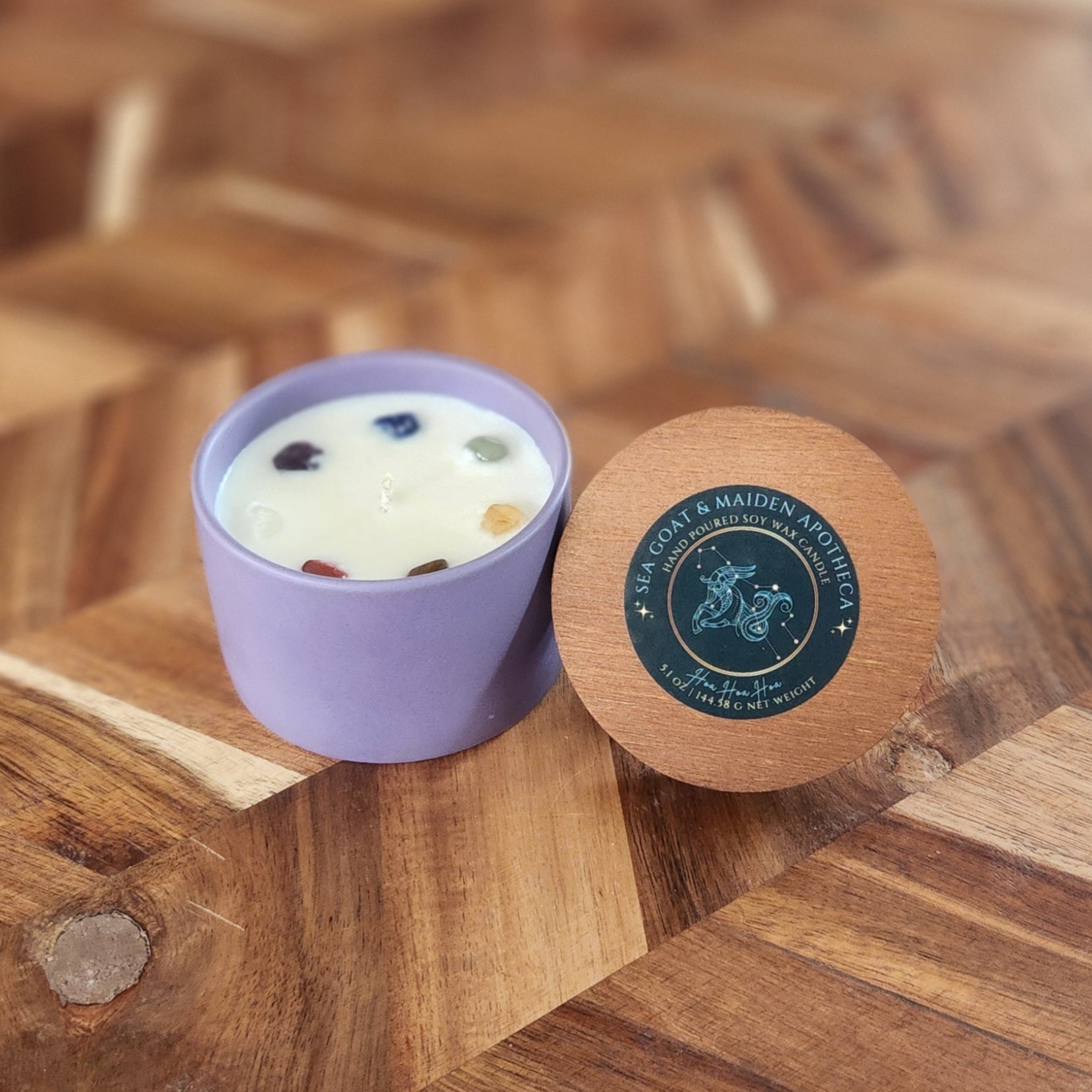 Hoa Hoa Hoa Gemstone Candle