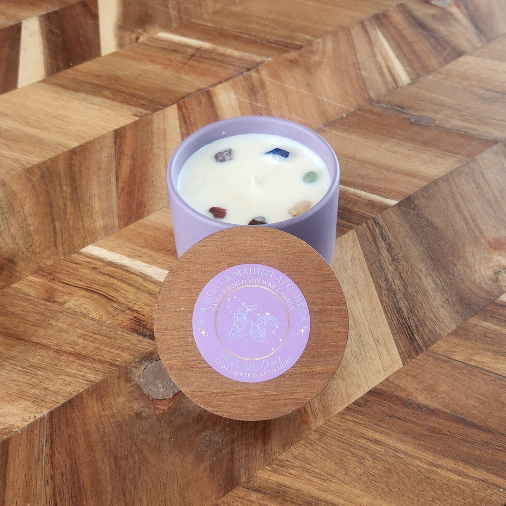 Hello, Mr. Darcy Gemstone Candle