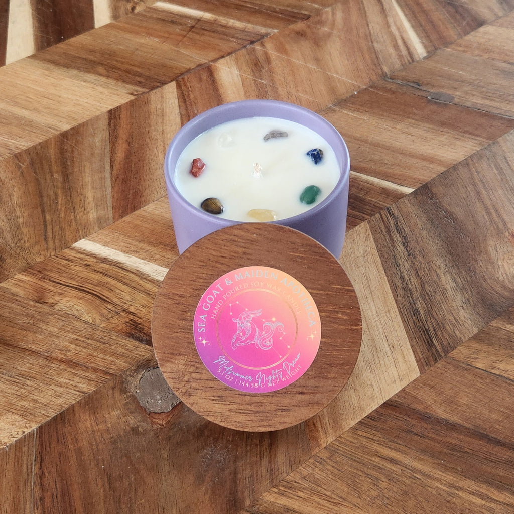 Midsummer Nights Dream Gemstone Candle