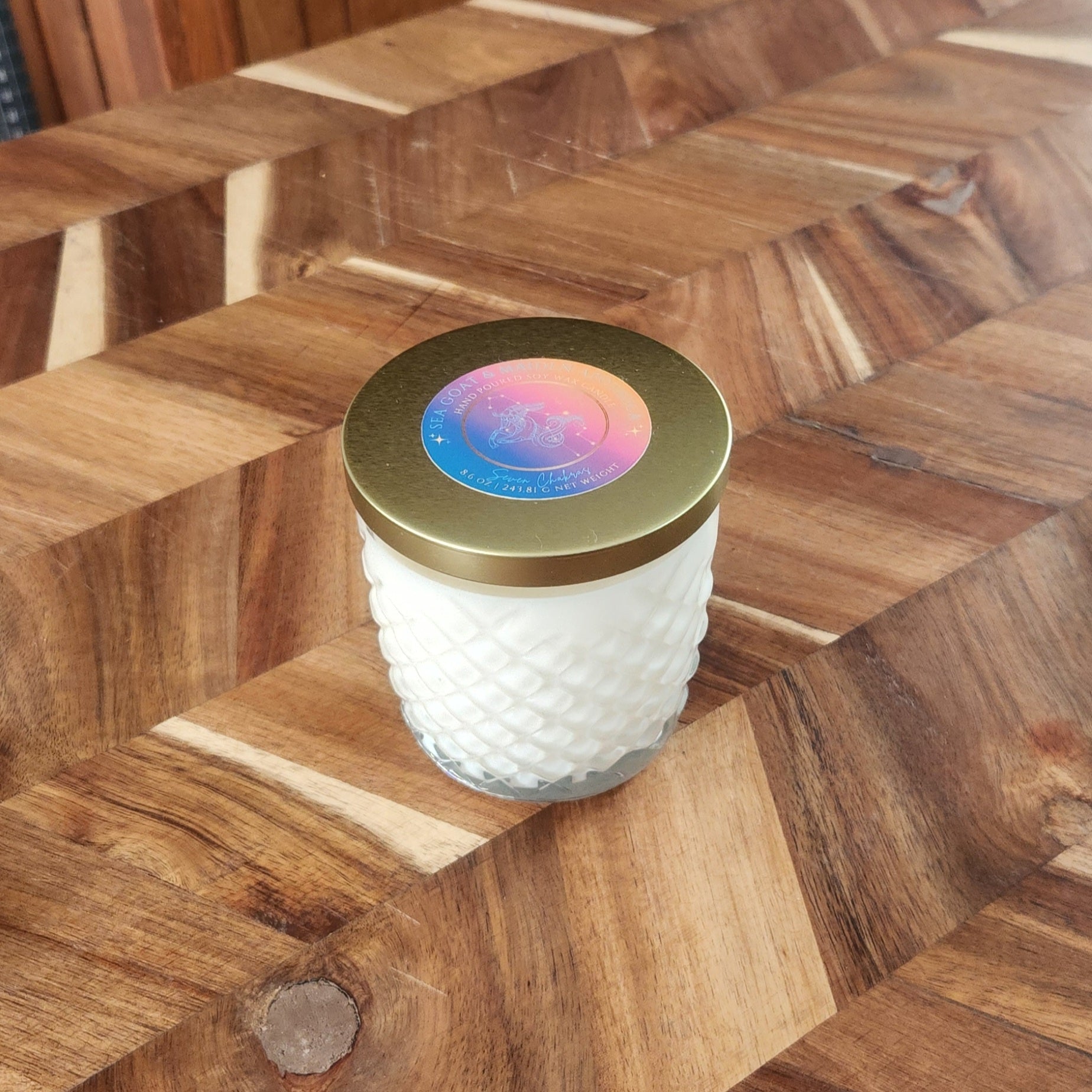 Seven Chakras Vintage Candle