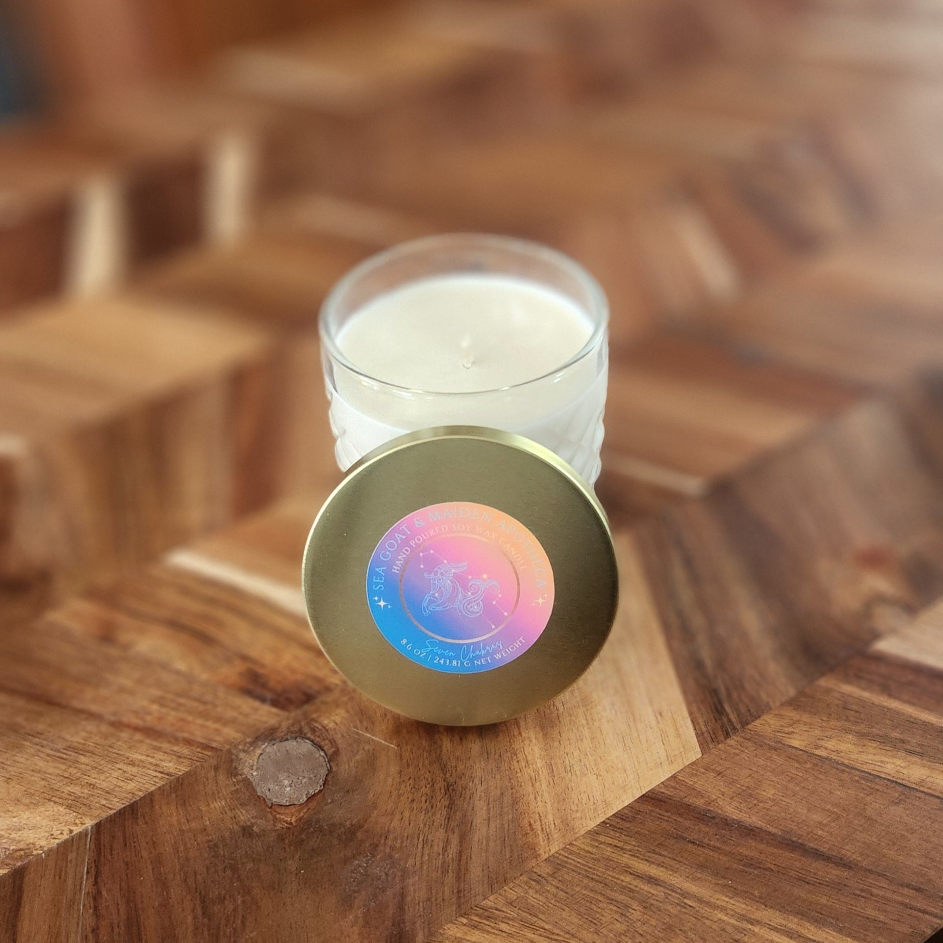 Seven Chakras Vintage Candle