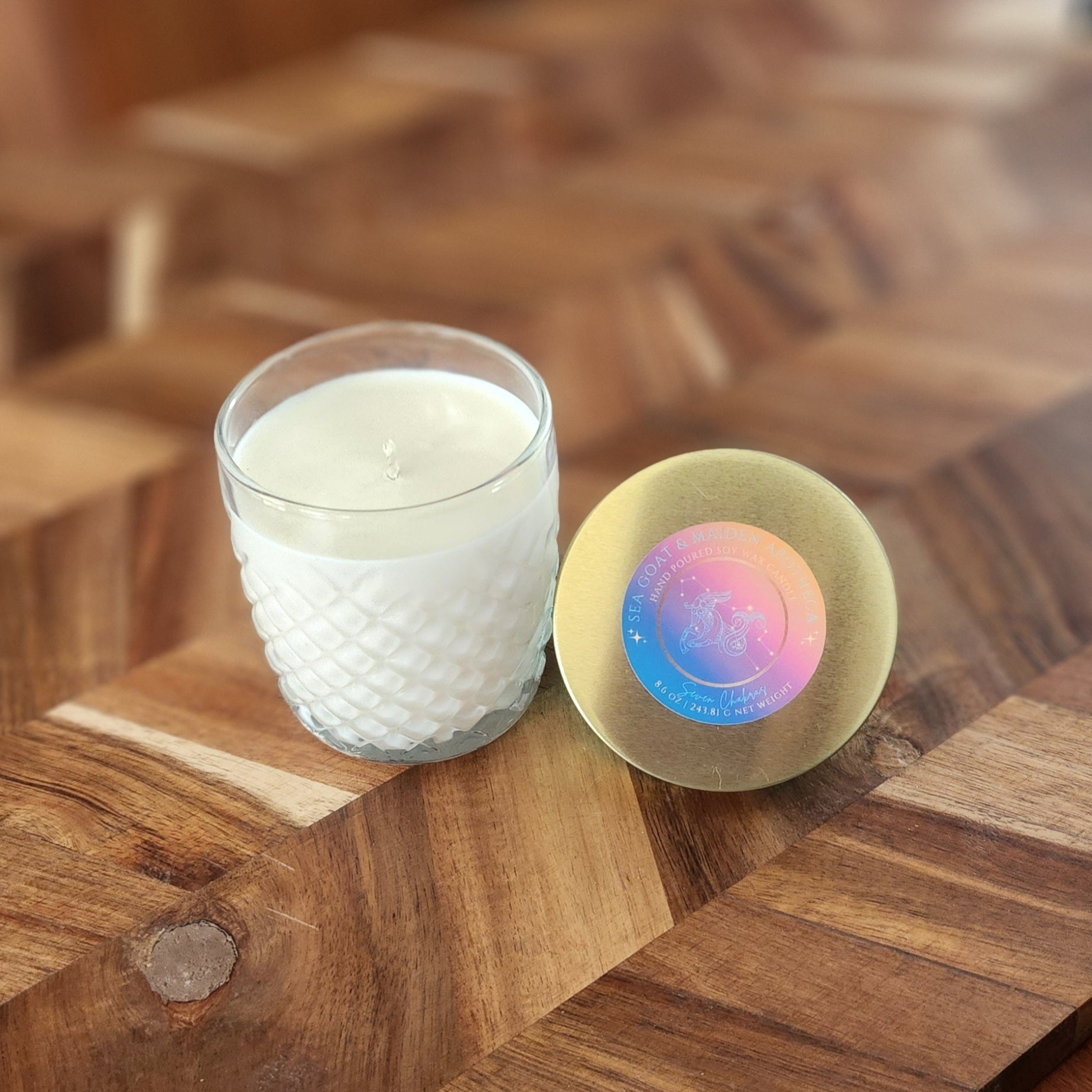 Seven Chakras Vintage Candle